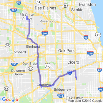 Travel from Elk Grove Village to Midway airport Limousine service to Midway airport (MDW)