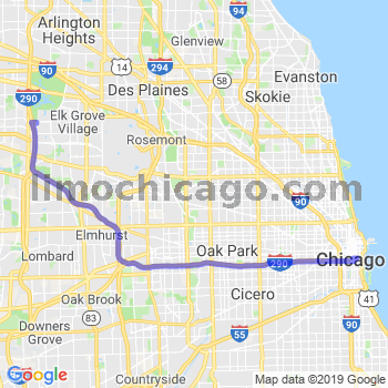 Limousine service to Chicago Loop