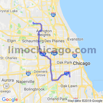 Travel from Deer Park to Midway airport Limousine service to Midway airport (MDW)