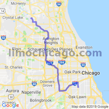 Travel from Tower Lakes to Midway airport Limousine service to Midway airport (MDW)
