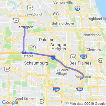 Travel from Barrington to O'Hare airport Limousine service to O'Hare airport (ORD)