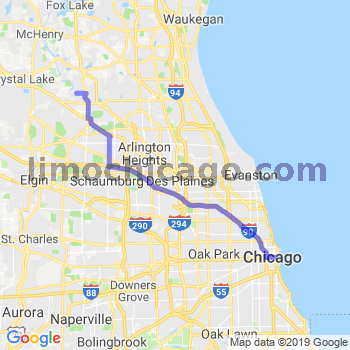 Limousine service to Chicago Loop