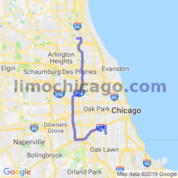 Travel from Riverwoods to Midway airport Limousine service to Midway airport (MDW)
