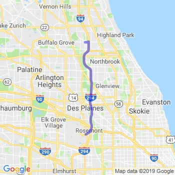 Travel from Deerfield to O'Hare airport Limousine service to O'Hare airport (ORD)