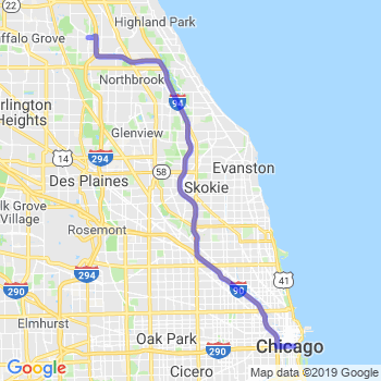 Travel from Deerfield to Chicago Loop Limousine service to Chicago Loop