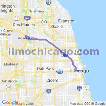 Limousine service to Chicago Loop