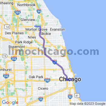 Travel from Golf to Chicago Loop Limousine service to Chicago Loop