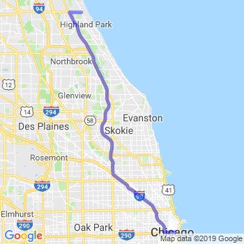 Travel from Highwood to Chicago Loop Limousine service to Chicago Loop