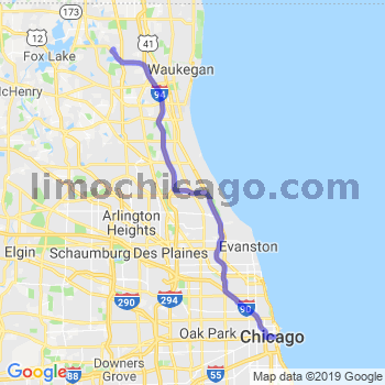 Limousine service to Chicago Loop