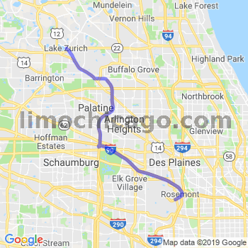 Travel from Hawthorn Woods to O'Hare airport Limousine service to O'Hare airport (ORD)