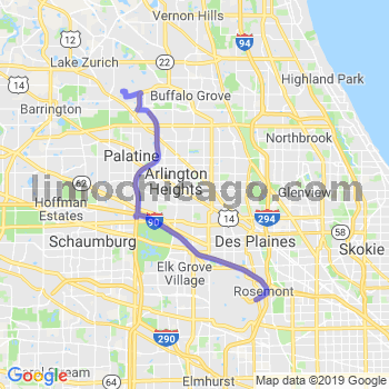 Limousine service to O'Hare airport (ORD)