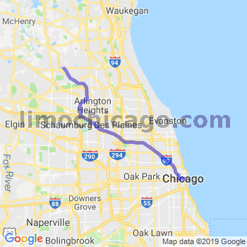 Travel from Hawthorn Woods to Chicago Loop Limousine service to Chicago Loop
