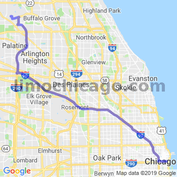 Limousine service to Chicago Loop