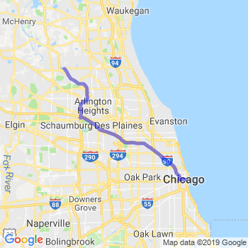 Travel from Lake Zurich to Chicago Loop Limousine service to Chicago Loop