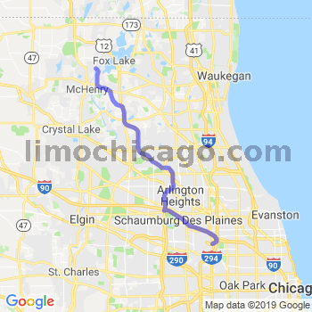 Travel from Johnsburg to O'Hare airport Limousine service to O'Hare airport (ORD)