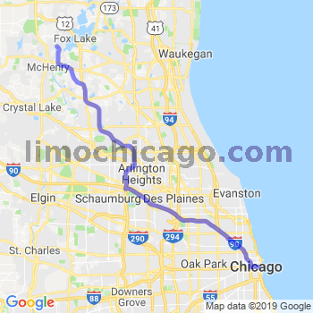 Travel from Johnsburg to Chicago Loop Limousine service to Chicago Loop