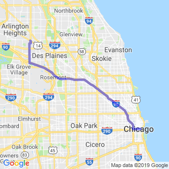 Travel from Mount Prospect to Chicago Loop Limousine service to Chicago Loop