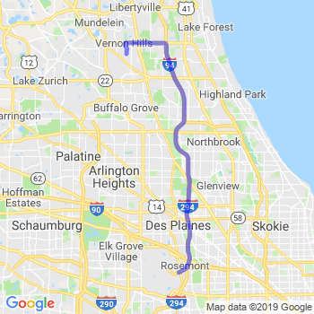 Travel from Vernon Hills to O'Hare airport Limousine service to O'Hare airport (ORD)