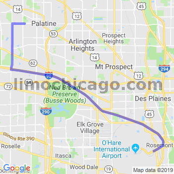 Travel from Inverness to O'Hare airport Limousine service to O'Hare airport (ORD)