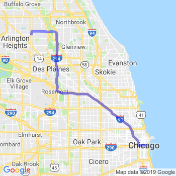 Limousine service to Chicago Loop