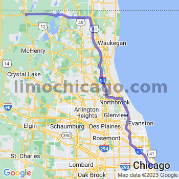 Limousine service to Chicago Loop