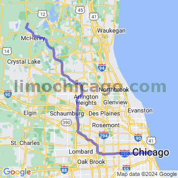 Limousine service to Chicago Loop