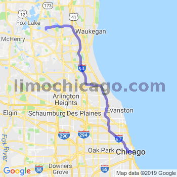 Travel from Round Lake Beach to Chicago Loop Limousine service to Chicago Loop