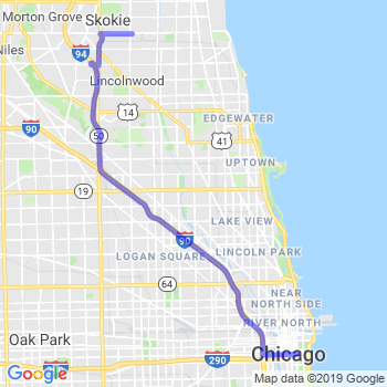 Travel from Skokie to Chicago Loop Limousine service to Chicago Loop