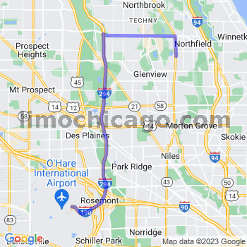 Limousine service to O'Hare airport (ORD)