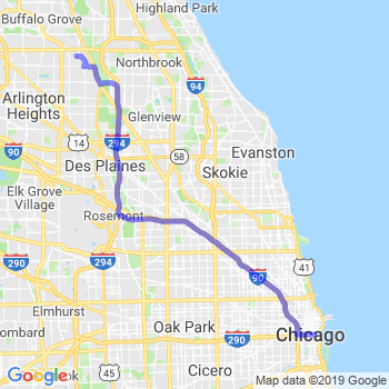 Limousine service to Chicago Loop