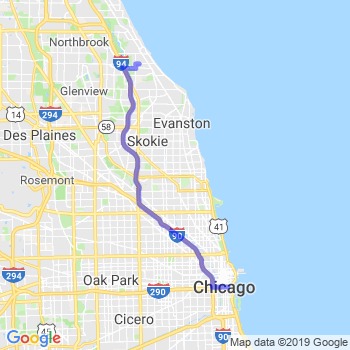 Travel from Winnetka to Chicago Loop Limousine service to Chicago Loop