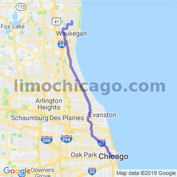 Limousine service to Chicago Loop