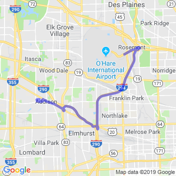 Travel from Addison to O'Hare airport Limousine service to O'Hare airport (ORD)