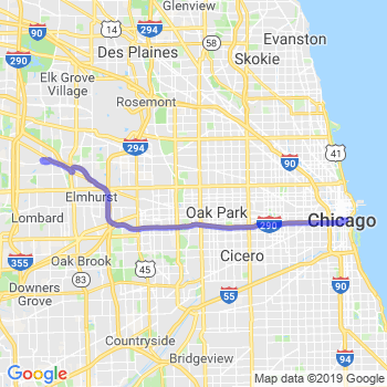 Limousine service to Chicago Loop