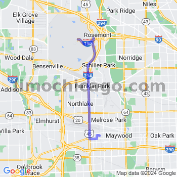 Travel from Bellwood to O'Hare airport Limousine service to O'Hare airport (ORD)