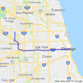 Travel from Bensenville to Chicago Loop Limousine service to Chicago Loop