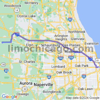 Limousine service to Chicago Loop