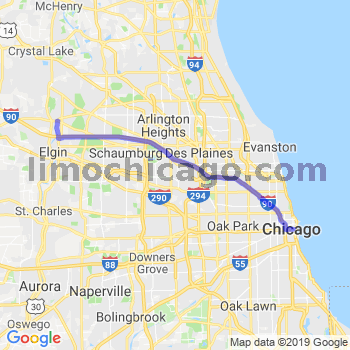 Travel from East Dundee to Chicago Loop Limousine service to Chicago Loop