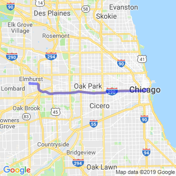 Travel from Elmhurst to Chicago Loop Limousine service to Chicago Loop