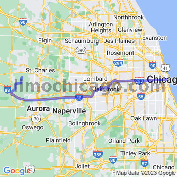 Travel from Lafox to Chicago Loop Limousine service to Chicago Loop