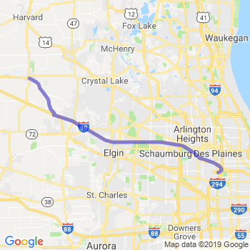 Travel from Marengo to O'Hare airport Limousine service to O'Hare airport (ORD)