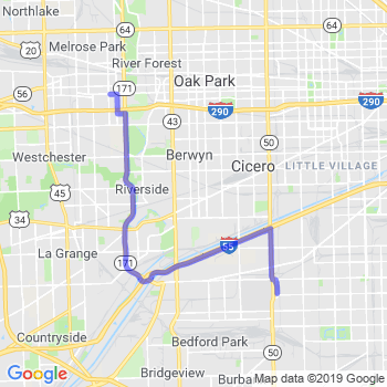 Travel from Maywood to Midway airport Limousine service to Midway airport (MDW)