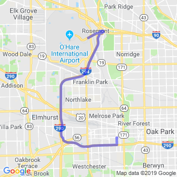 Travel from Maywood to O'Hare airport Limousine service to O'Hare airport (ORD)
