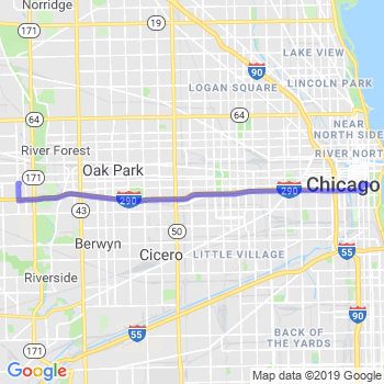 Travel from Maywood to Chicago Loop Limousine service to Chicago Loop