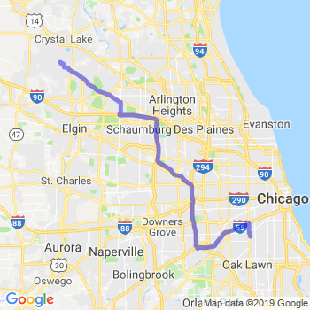 Travel from Lake In The Hills to Midway airport Limousine service to Midway airport (MDW)