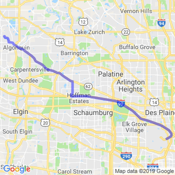 Travel from Lake In The Hills to O'Hare airport Limousine service to O'Hare airport (ORD)