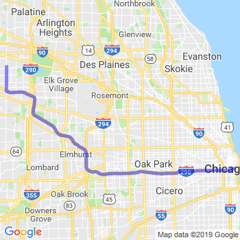 Travel from Schaumburg to Chicago Loop Limousine service to Chicago Loop