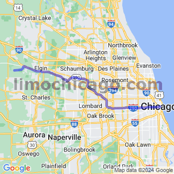 Limousine service to Chicago Loop