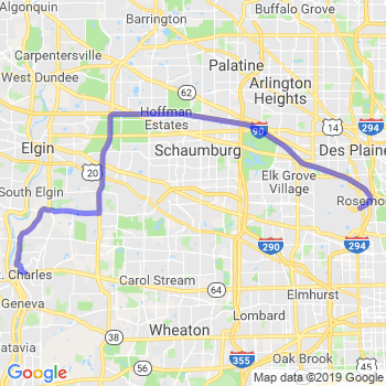 Travel from St. Charles to O'Hare airport Limousine service to O'Hare airport (ORD)
