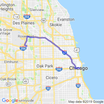 Travel from Schiller Park to Chicago Loop Limousine service to Chicago Loop